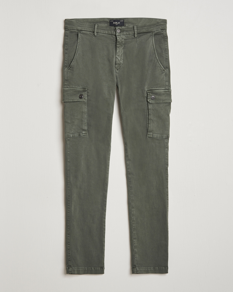 Herren | Hosen | Replay | Jaan Hyperflex Cargo Pants Dark Green