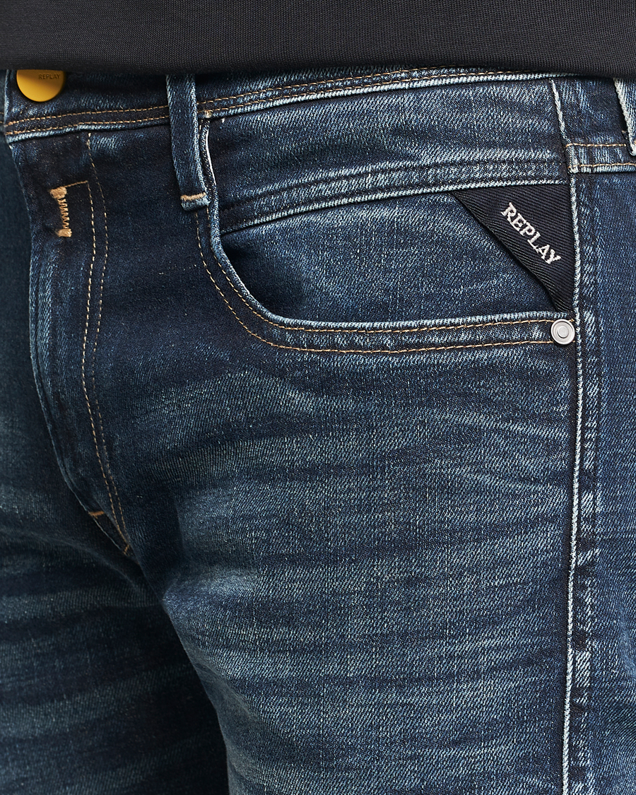 Herren | Jeans | Replay | Anbass Stretch Jeans Dark Blue