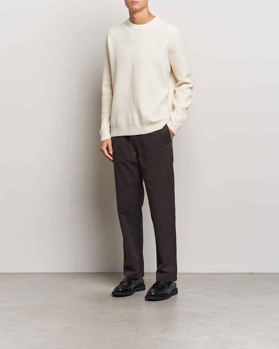 Herren | Pullover | Samsøe Samsøe | Isaks Knitted Crew Neck Clear Cream