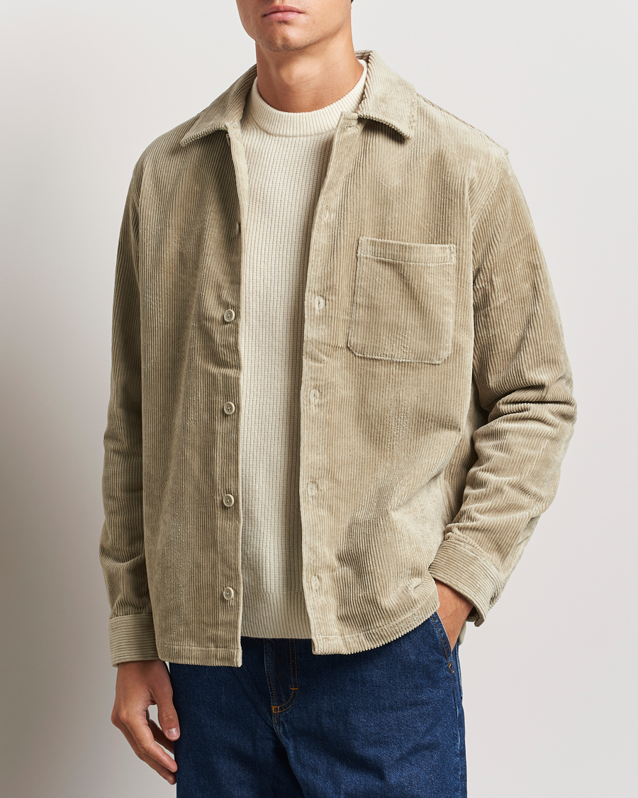 Herren | Hemden | Samsøe Samsøe | Damon Corduroy Overshirt Abbey Stone