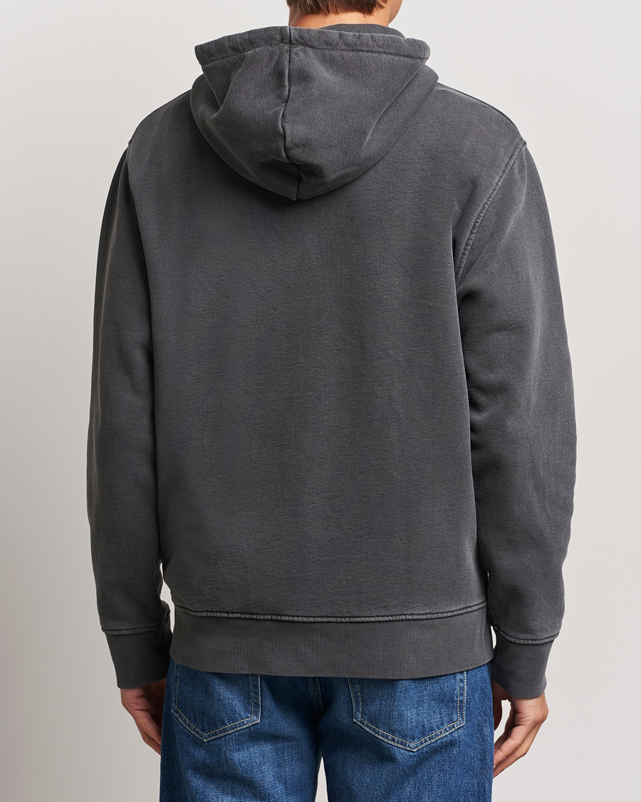 Herren | Pullover | Samsøe Samsøe | Pigment Dyed Full Zip Hoodie Black