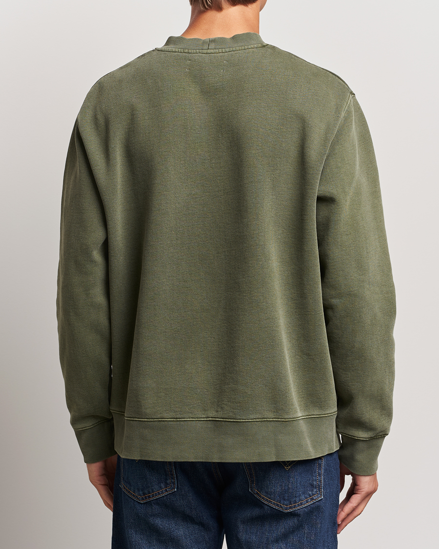 Herren | Pullover | Samsøe Samsøe | Pigment Dyed Crew Neck Sweatshirt Forest Night