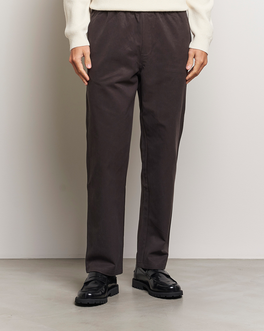 Herren | Hosen | Samsøe Samsøe | Jabari Drawstring Trousers Chocolate Brown