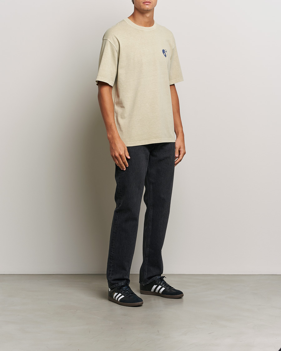 Herren | T-Shirts | Samsøe Samsøe | Poetry Printed T-Shirt Abbey Stone Balance