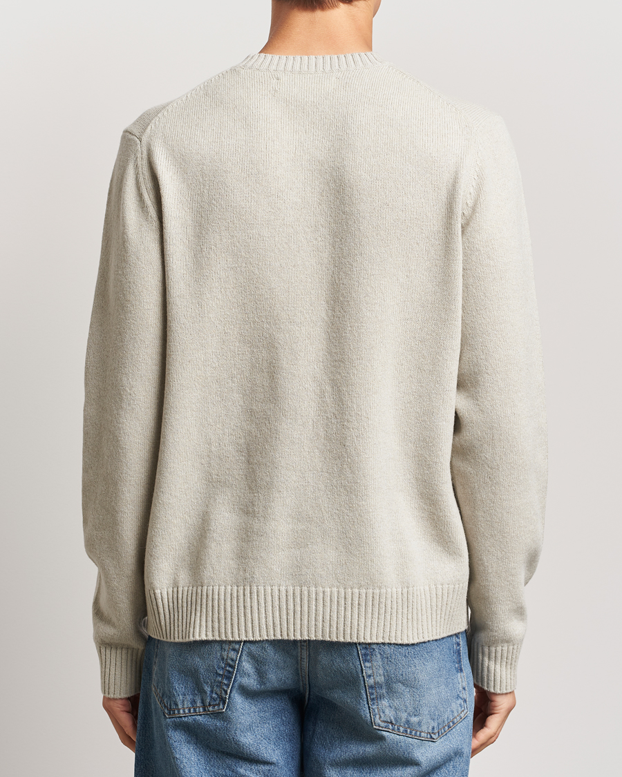 Herren | Pullover | Samsøe Samsøe | Sylli Wool Crew Neck Abbey Stone