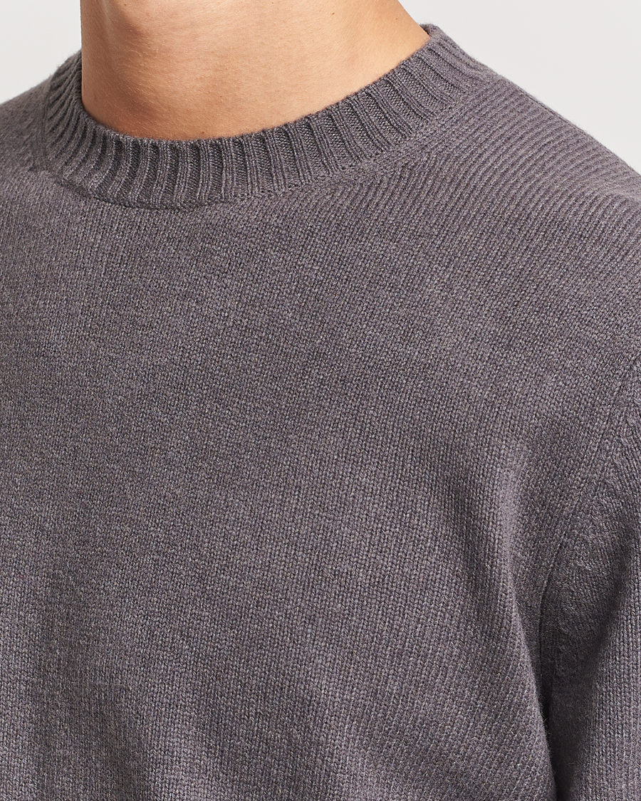 Herren | Pullover | Samsøe Samsøe | Sylli Wool Crew Neck Volcanic Ash