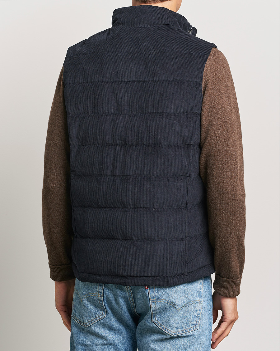 Herren | Jacken | Stenströms | Pocket Corduroy Vest Navy