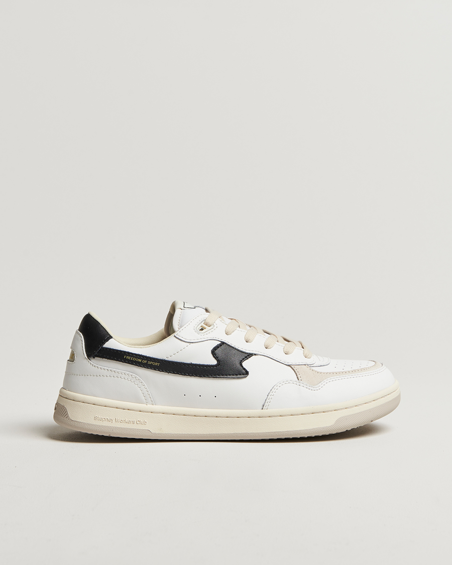 Herren | Stepney Workers Club Pro Cup 01 S-Strike Leather Sneaker White/Black | Stepney Workers Club | Pro Cup 01 S-Strike Leather Sneaker White/Black
