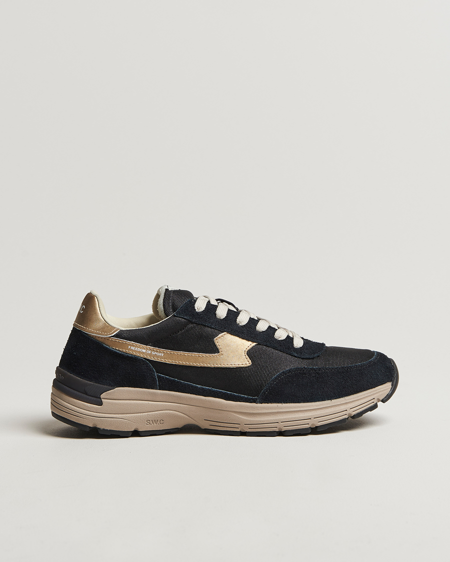 Herren | Stepney Workers Club Osier S-Strike Runner Sneaker Black Gold | Stepney Workers Club | Osier S-Strike Runner Sneaker Black Gold