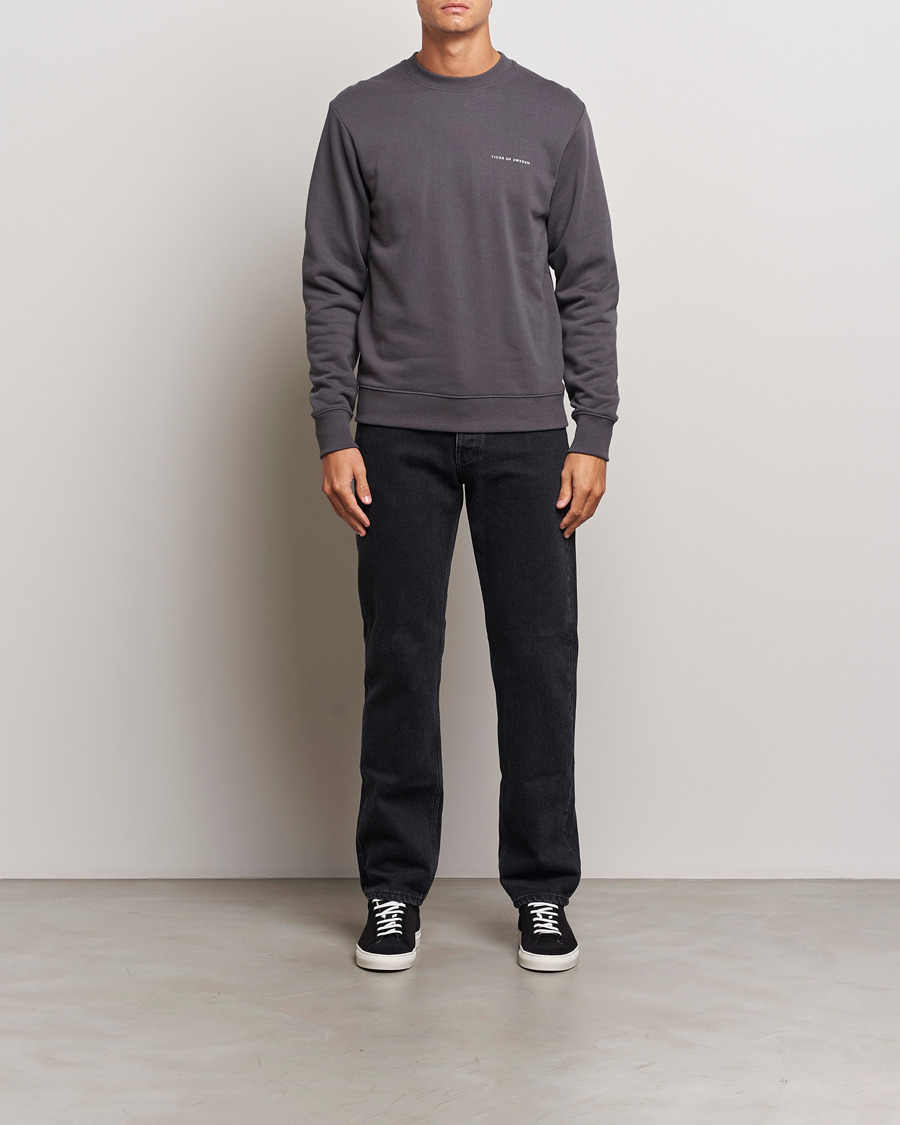 Herren | Pullover | Tiger of Sweden | Emerson Crew Neck Sweatshirt Charcoal