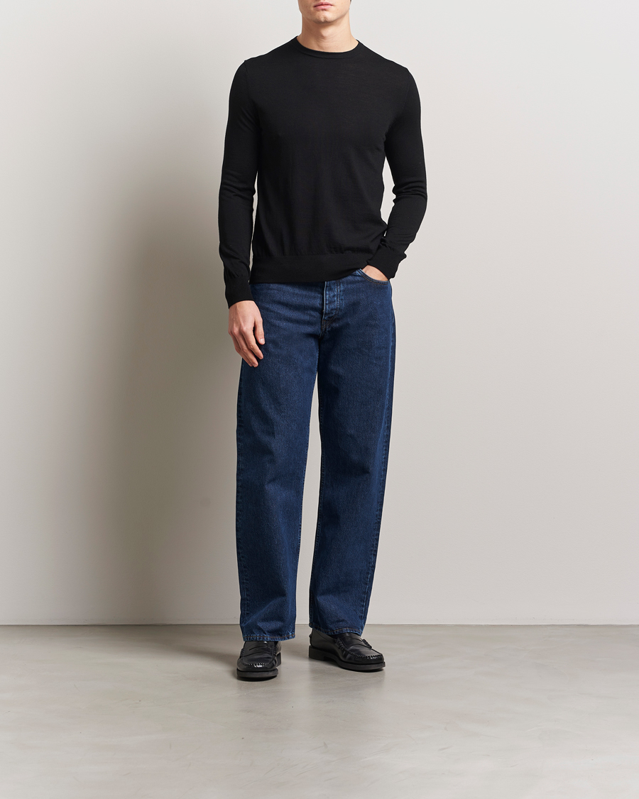 Herren | Pullover | Tiger of Sweden | Connor Crew Neck Pullover Black