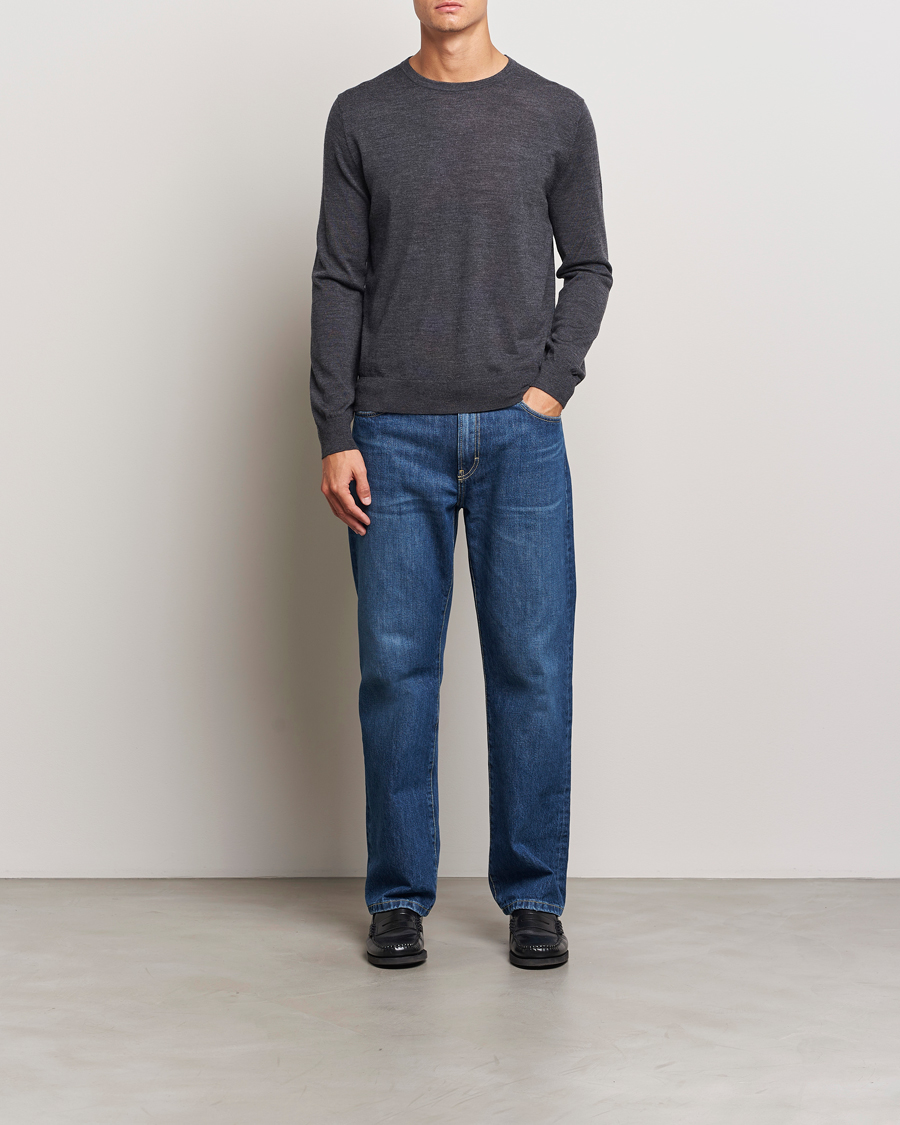 Herren | Pullover | Tiger of Sweden | Connor Crew Neck Pullover Grey Street