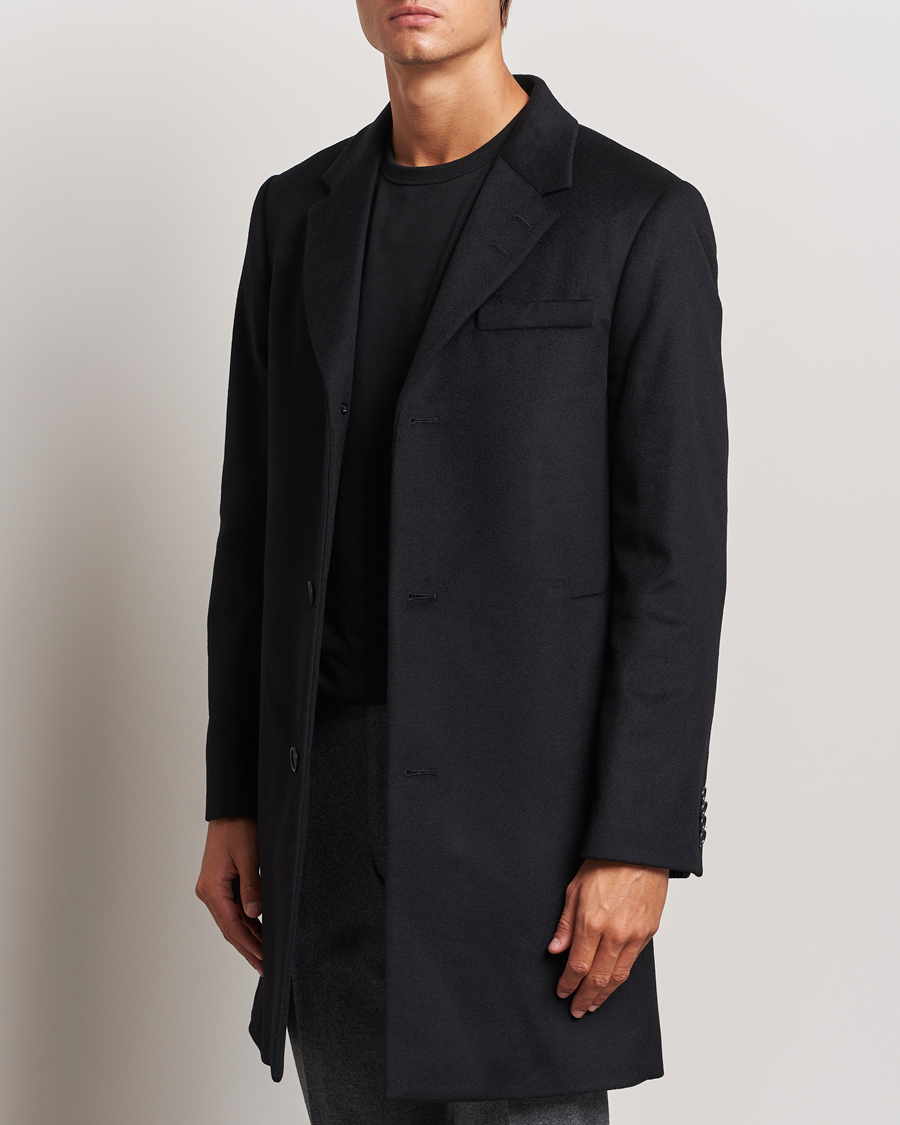 Herren | Jacken | Tiger of Sweden | Finnan Wool/Cashmere Coat Black