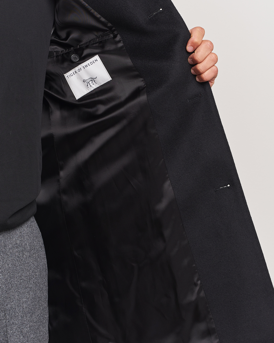 Herren | Jacken | Tiger of Sweden | Finnan Wool/Cashmere Coat Black