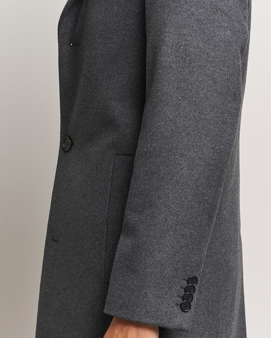 Herren | Jacken | Tiger of Sweden | Finnan Wool/Cashmere Coat Grey Melange