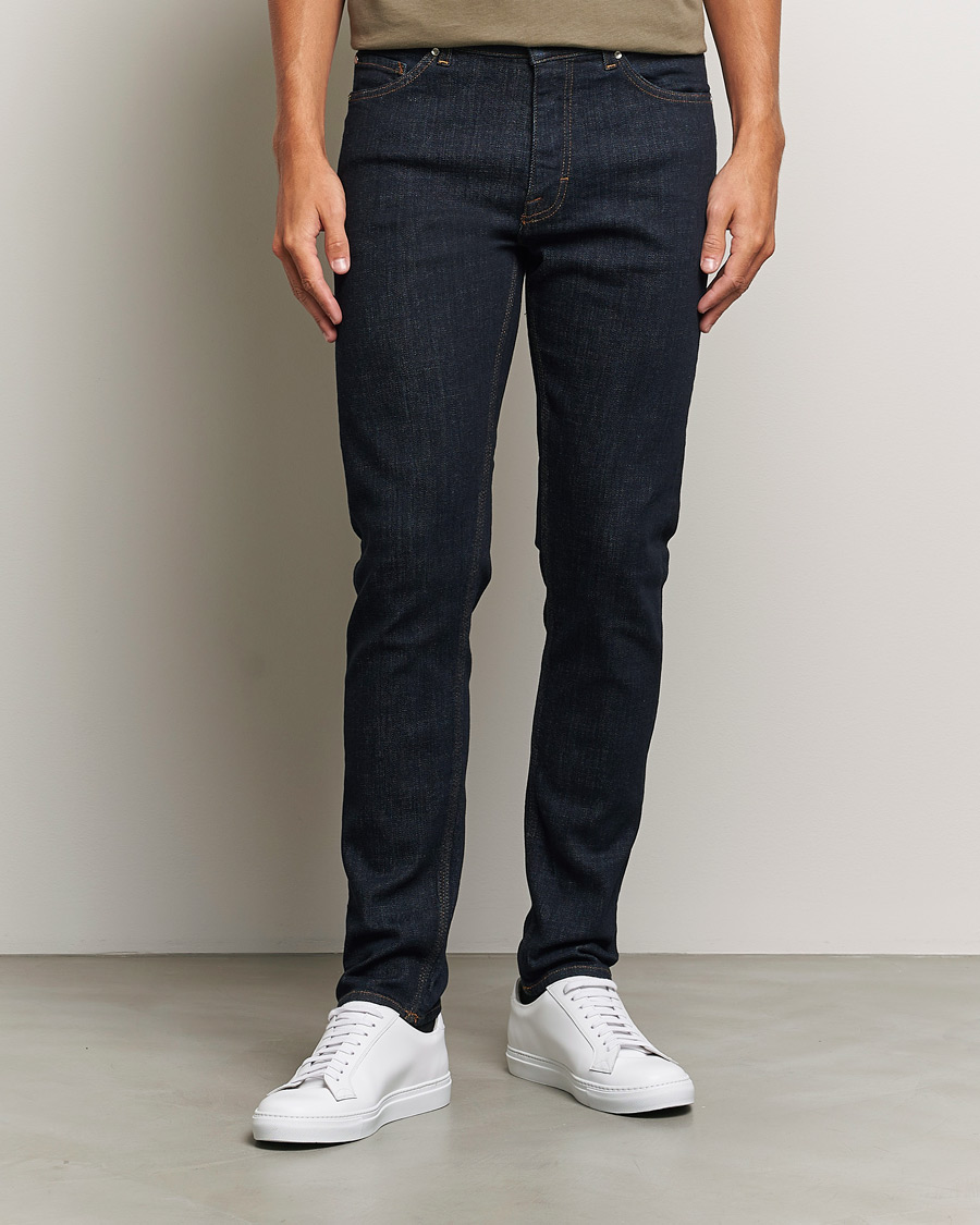Herren | Jeans | Tiger of Sweden | Evolve Stretch Cotton Jeans Royal Blue