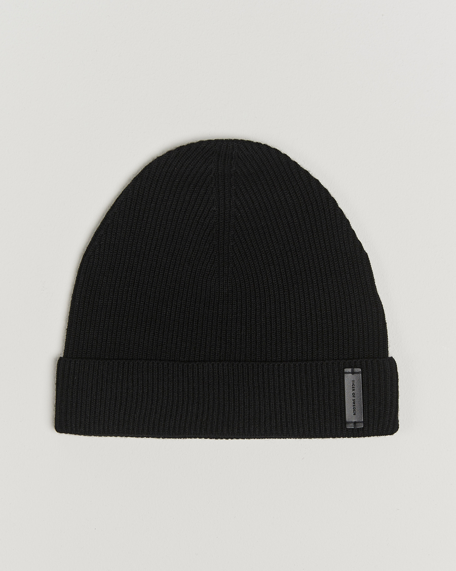 Herren | Tiger of Sweden Caldu Wool Beanie Black | Tiger of Sweden | Caldu Wool Beanie Black