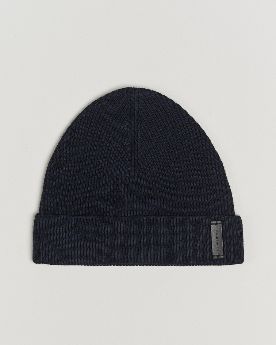 Herren | Tiger of Sweden Caldu Wool Beanie Light Ink | Tiger of Sweden | Caldu Wool Beanie Light Ink
