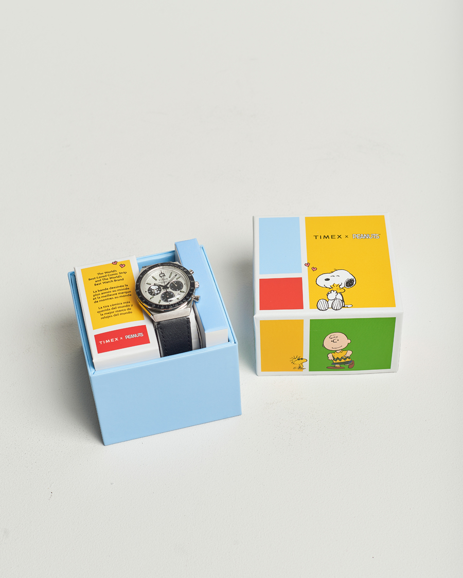 Herren | Timex Q Timex Snoopy Chronograph 40mm White Dial | Timex | Q Snoopy Chronograph 40mm White Dial