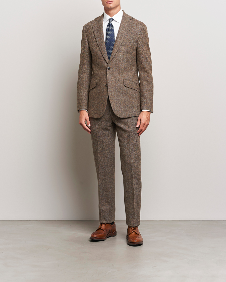 Herren | Hosen | Walker Slater | Edward Wool Donegal Trousers Brown