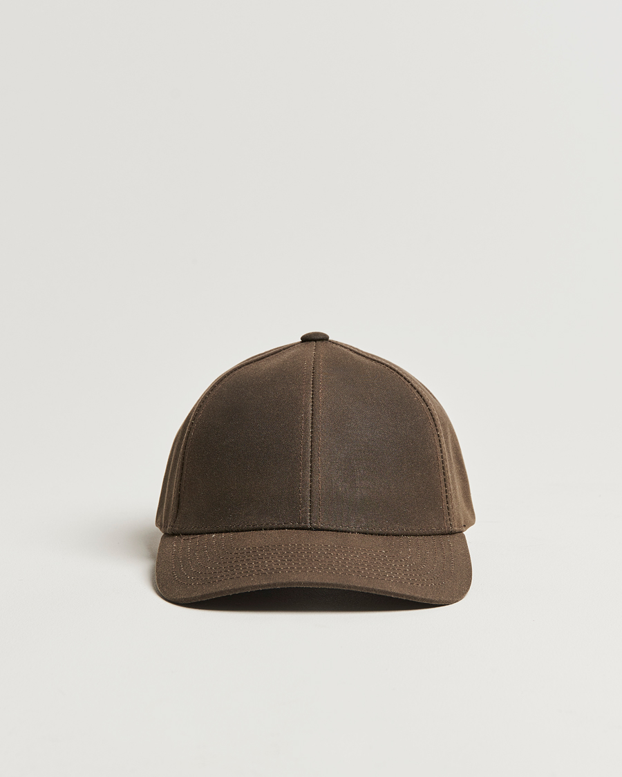 Herren | Varsity Headwear Oilskin Baseball Cap Chestnut Brown | Varsity Headwear | Oilskin Baseball Cap Chestnut Brown