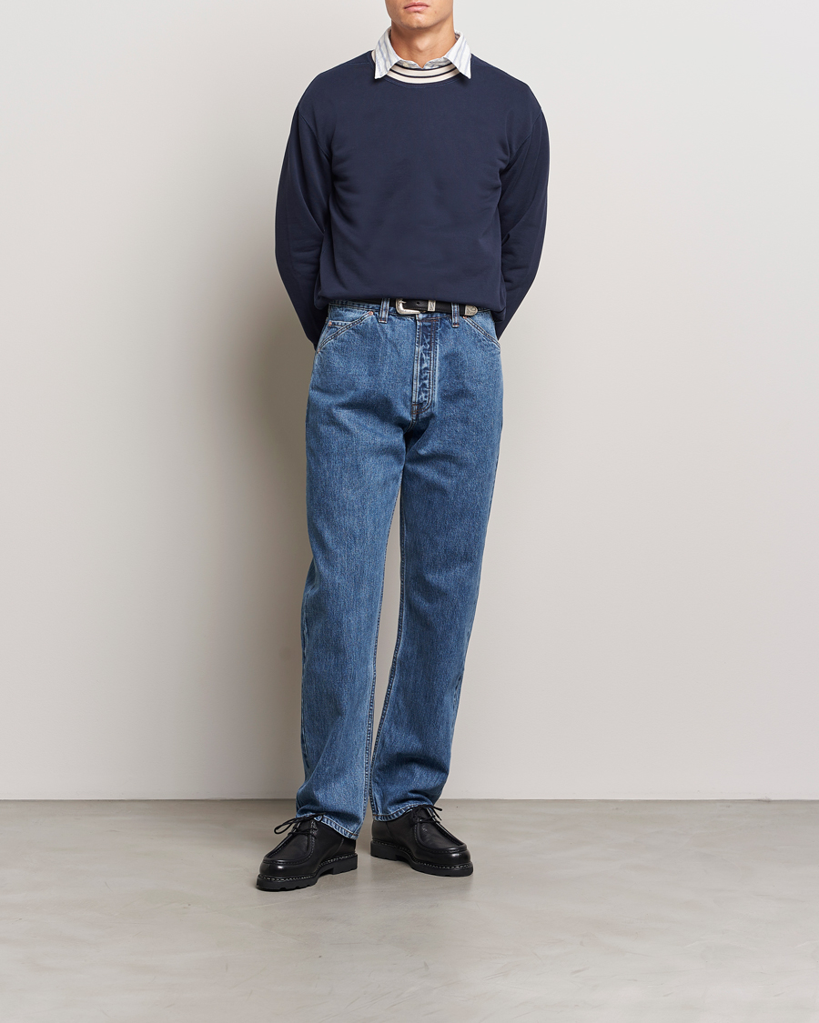 Herren | Jeans | Drake's | 5-Pocket Japanese Selvedge Jeans Bleach
