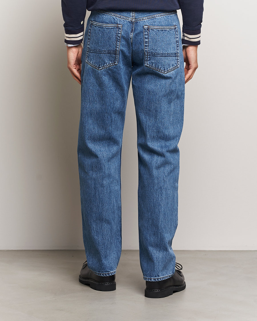 Herren | Jeans | Drake's | 5-Pocket Japanese Selvedge Jeans Bleach