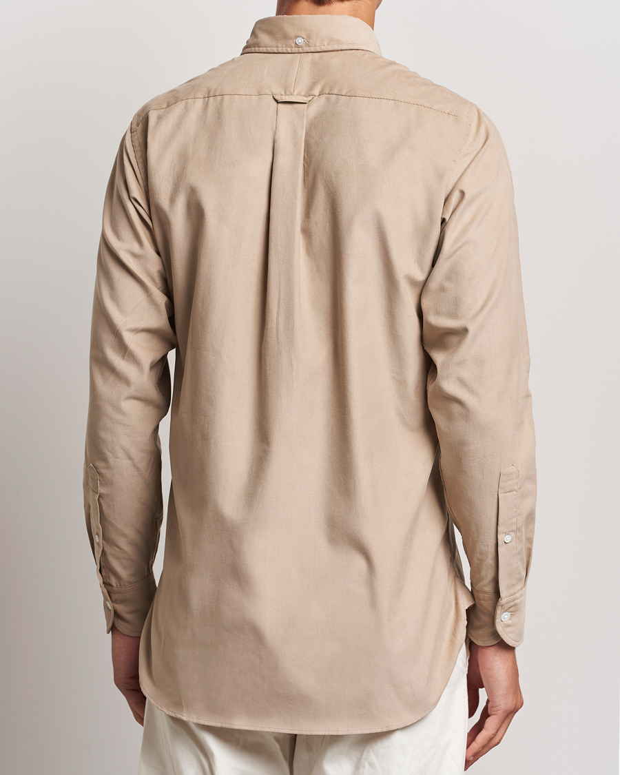 Herren | Hemden | Drake's | Button Down Corduroy Shirt Ecru