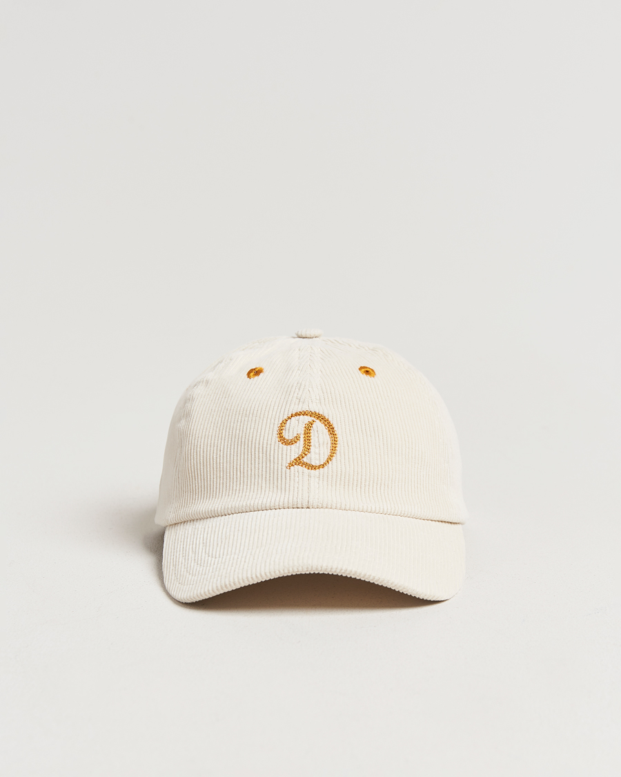 Herren | Drake's D'Capital Embroidery Cord Cap Ecru | Drake's | D'Capital Embroidery Cord Cap Ecru