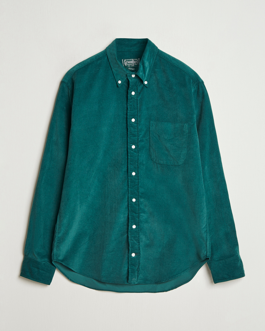 Herren | Hemden | Gitman Vintage | Button Down Corduroy Shirt Emerald