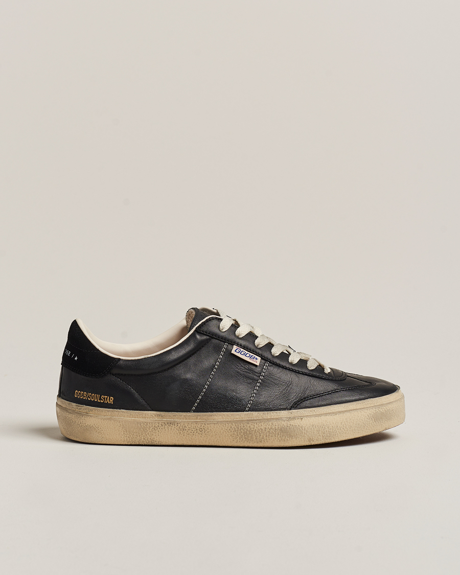 Herren | Golden Goose Soul-Star Sneakers Black Calf | Golden Goose | Soul-Star Sneakers Black Calf