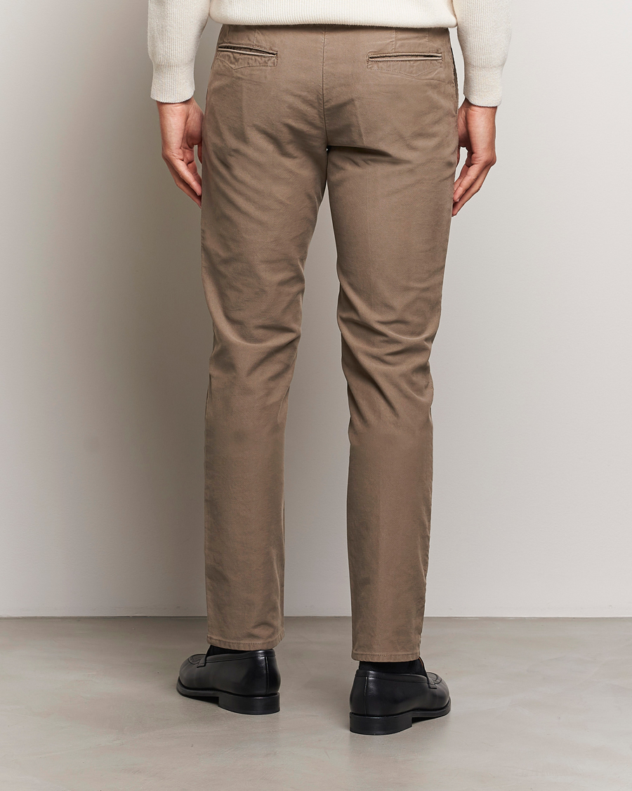 Herren | Hosen | Incotex | Slim Fit Garment Dyed Slacks Brown