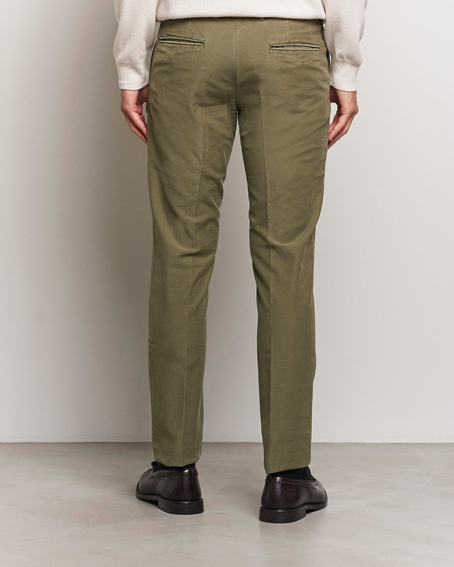 Herren | Hosen | Incotex | Slim Fit Garment Dyed Slacks Dark Green
