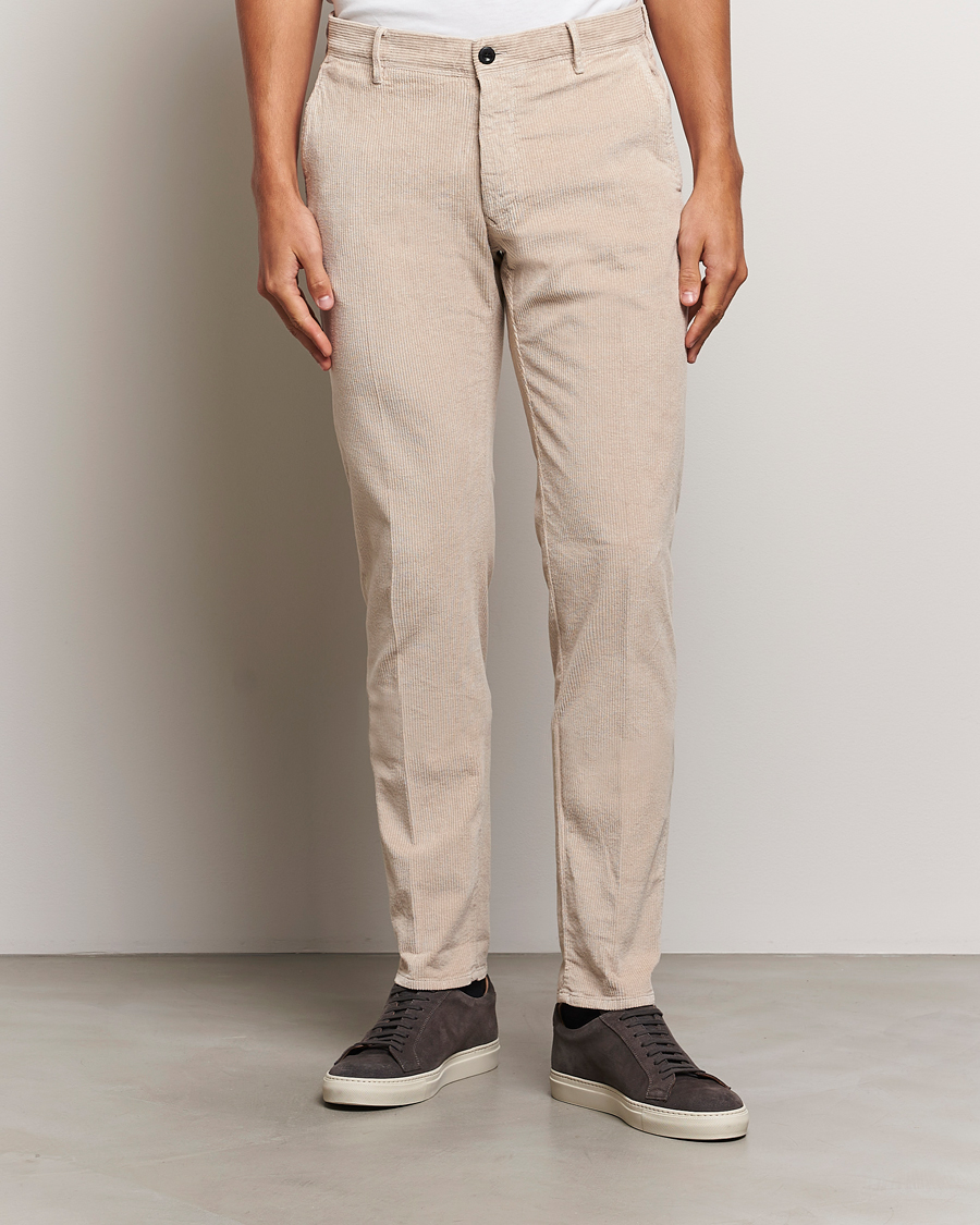 Herren | Hosen | Incotex | Slim Fit Leisure Cord Slacks Light Beige