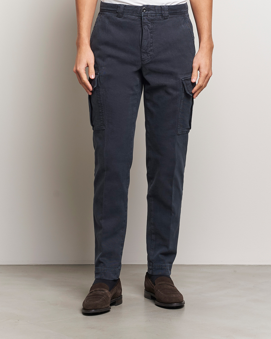 Herren | Hosen | Incotex | Slim Fit Cargo Pants Navy