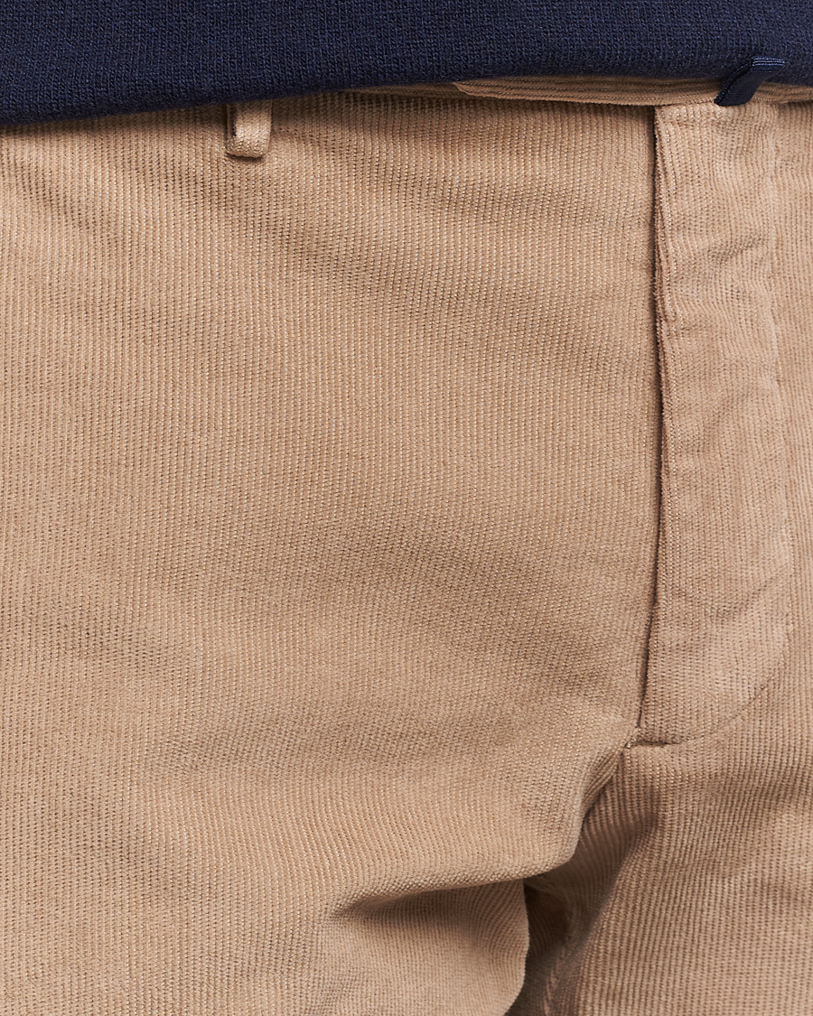 Herren | Hosen | Incotex | Slim Fit Baby Corduroy Trousers Beige