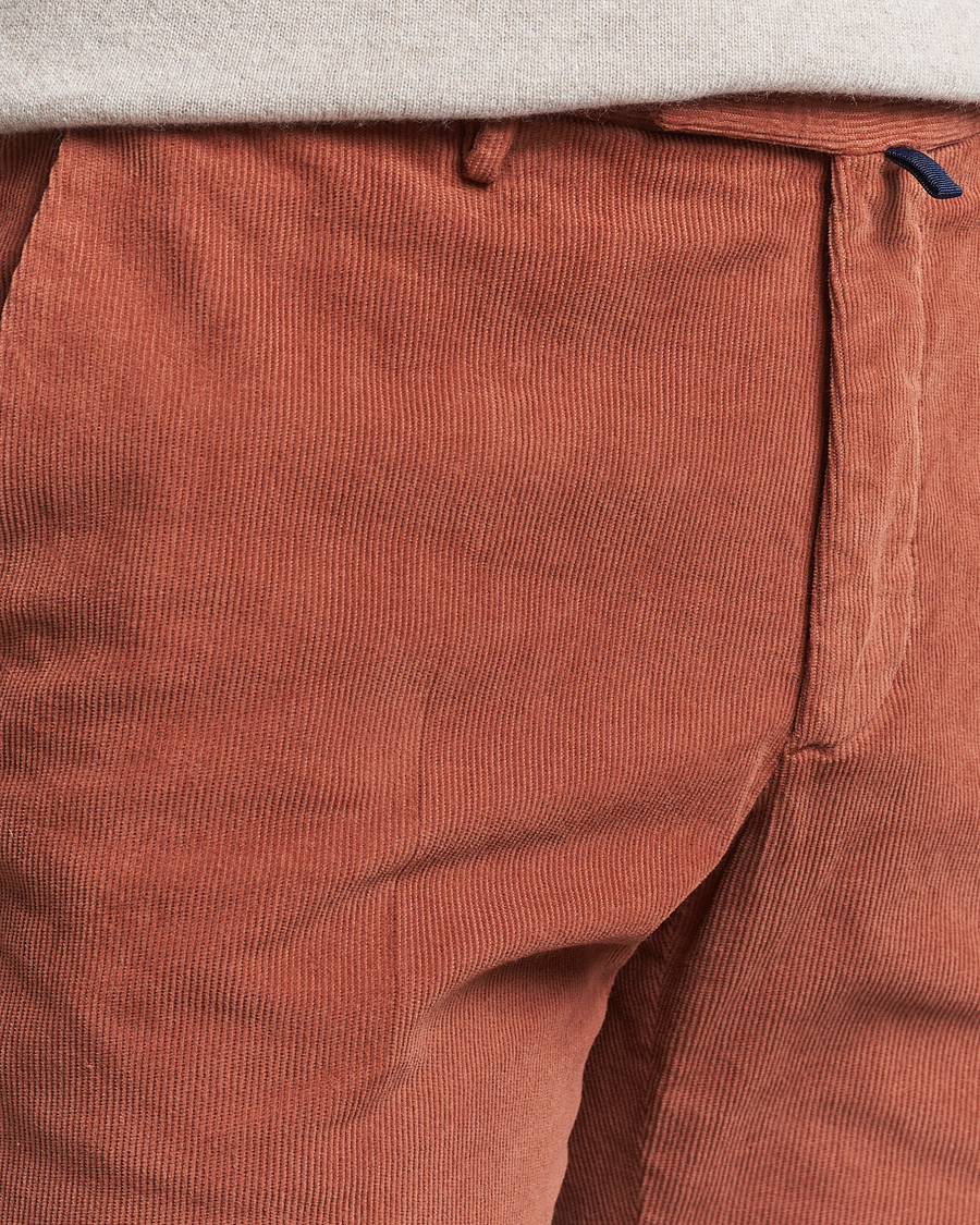 Herren | Hosen | Incotex | Slim Fit Baby Corduroy Trousers Vintage Red