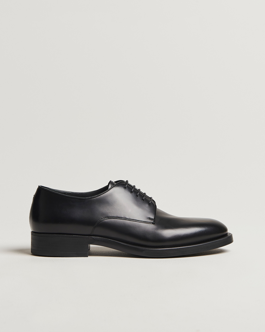 Herren | Giorgio Armani Lace Up Derby Shoes Black Calf | Giorgio Armani | Lace Up Derby Shoes Black Calf