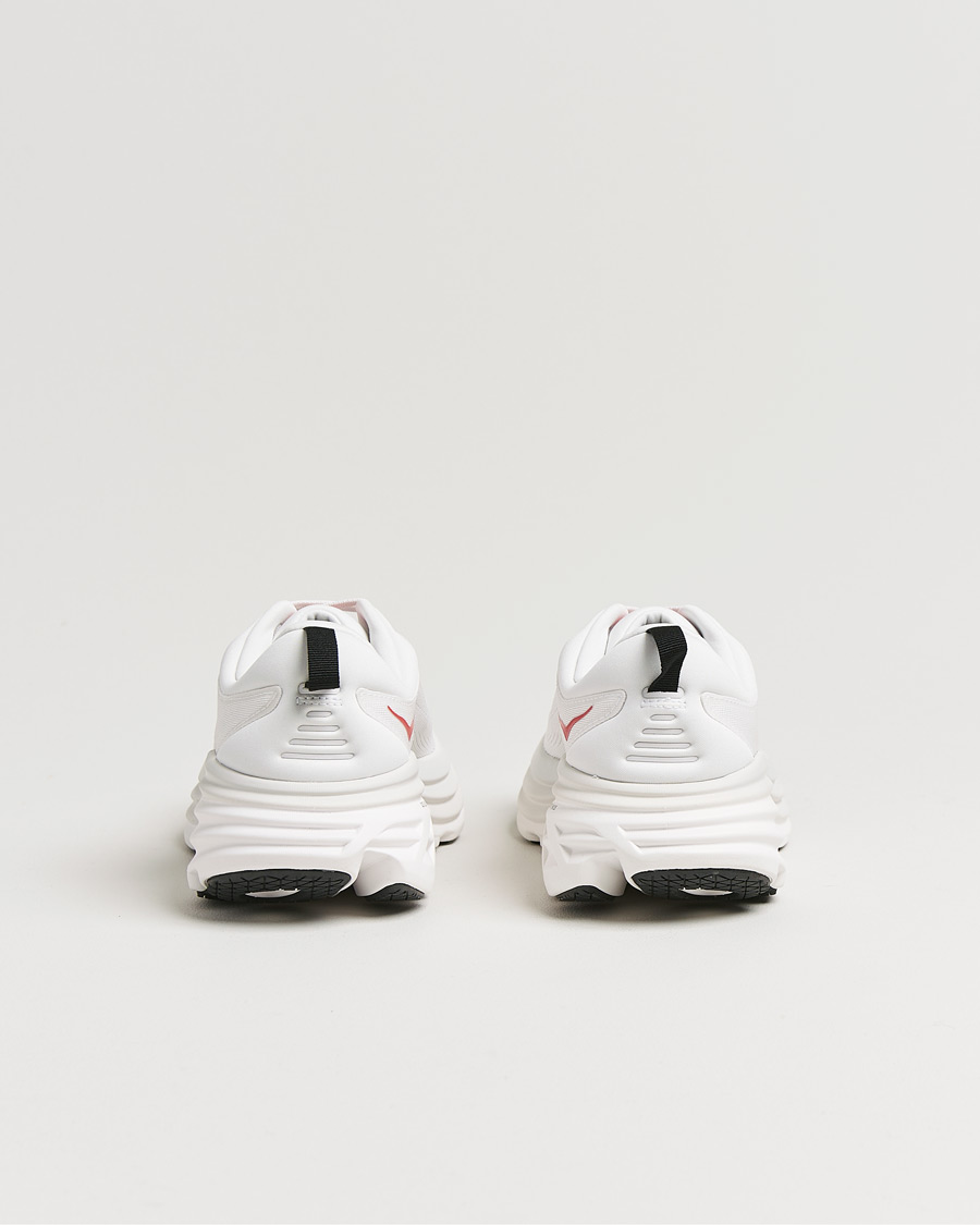 Herren | Hoka Bondi 8 White/Vermillion | Hoka | Bondi 8 White/Vermillion