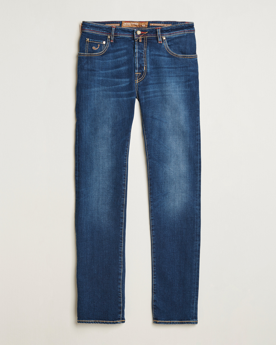 Herren | Jeans | Jacob Cohën | Nick Limited Edition Slim Fit Jeans Mid Blue