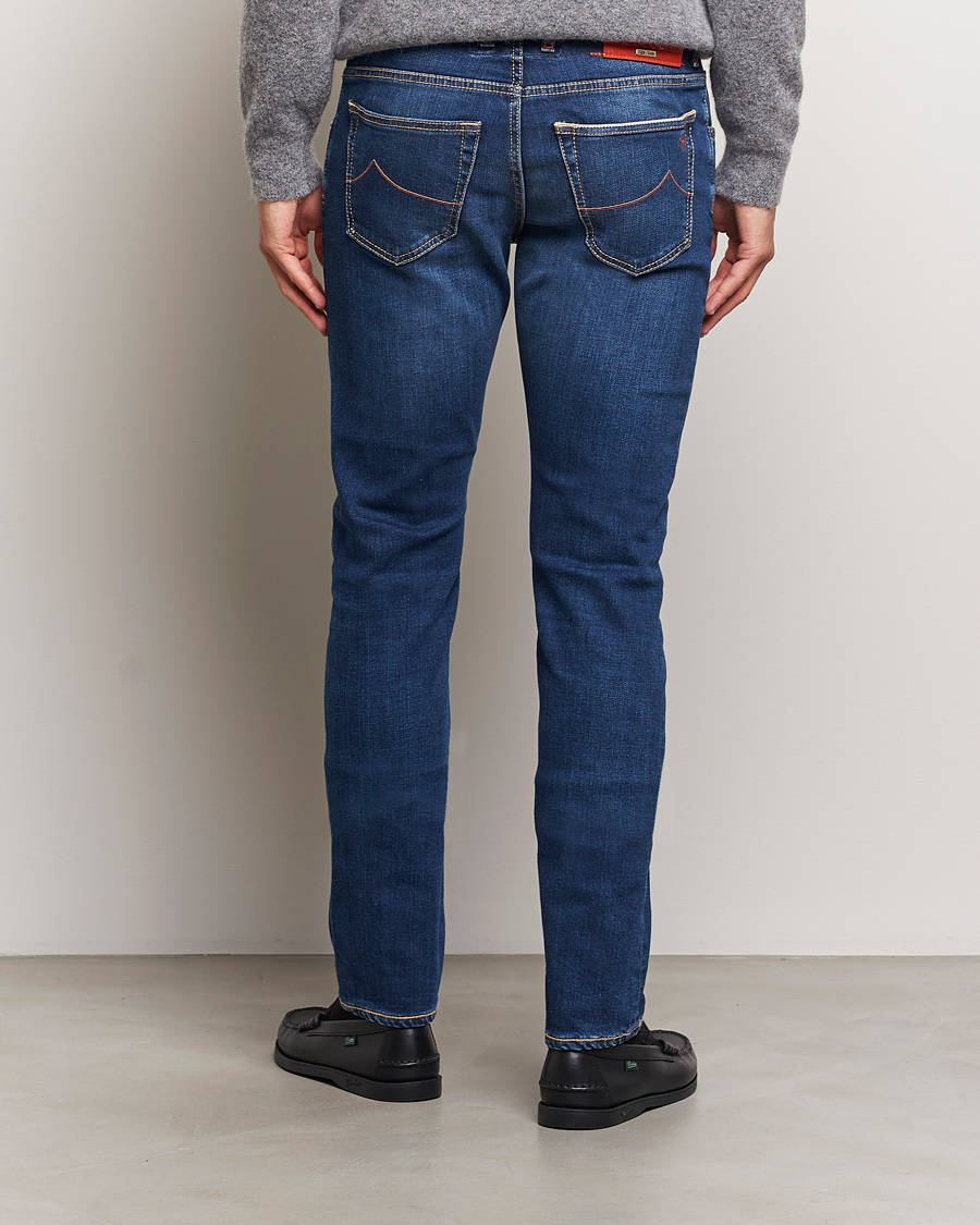 Herren | Jeans | Jacob Cohën | Nick Limited Edition Slim Fit Jeans Mid Blue