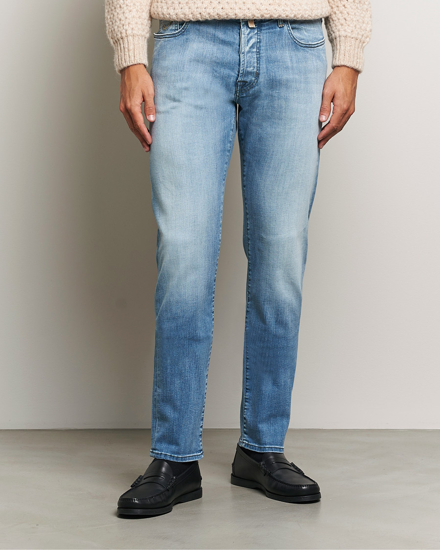 Herren | Jeans | Jacob Cohën | Bard Slim Fit Streatch Jeans Light Blue