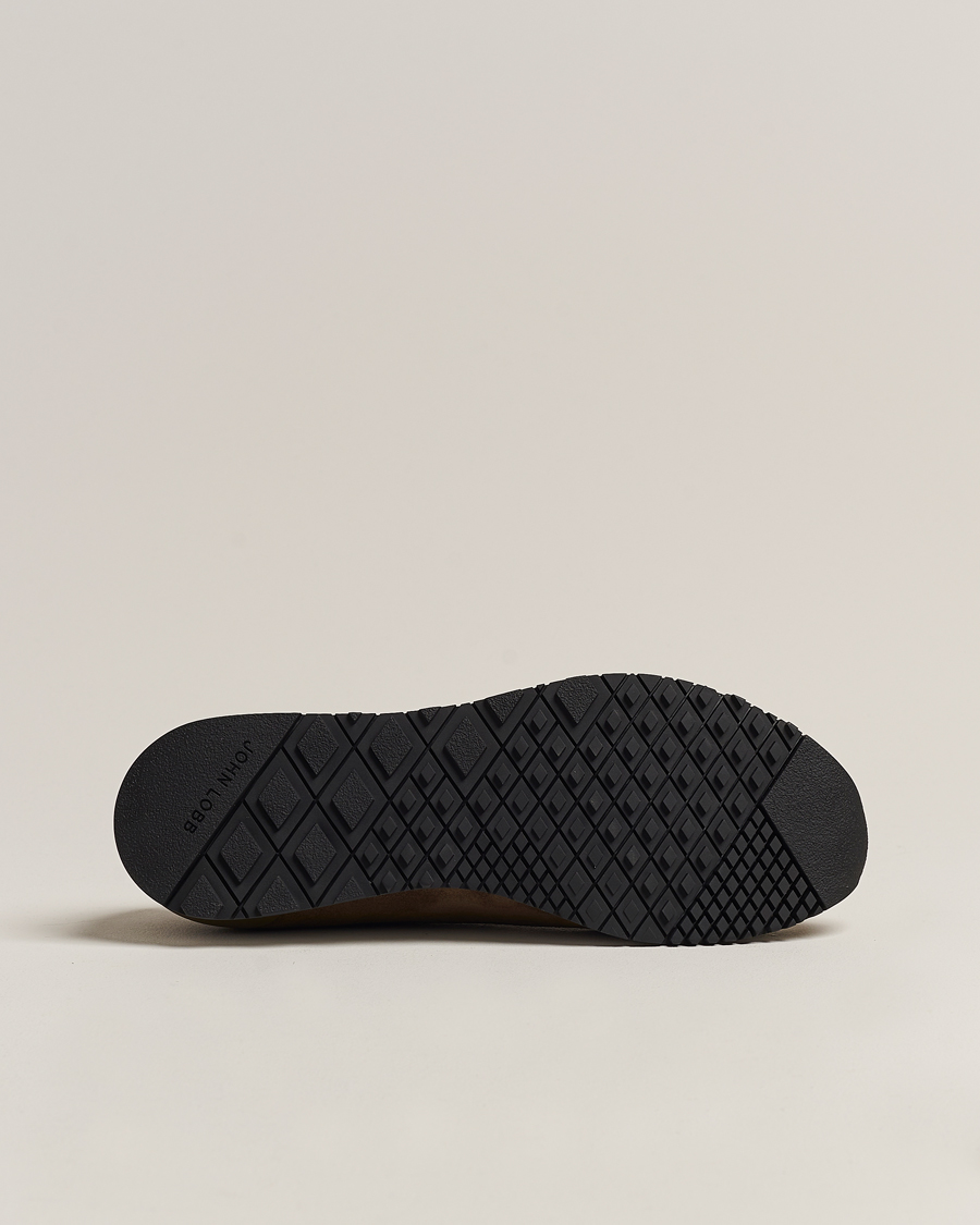Herren | John Lobb Foundry Running Sneakers Olive Suede | John Lobb | Foundry Running Sneakers Olive Suede