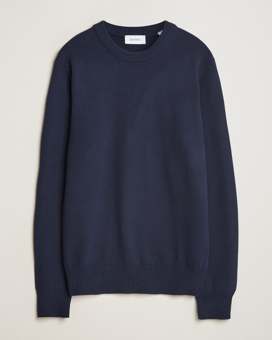 Herren | Pullover | LES DEUX | Gary Cotton Knit 2.0 Dark Navy
