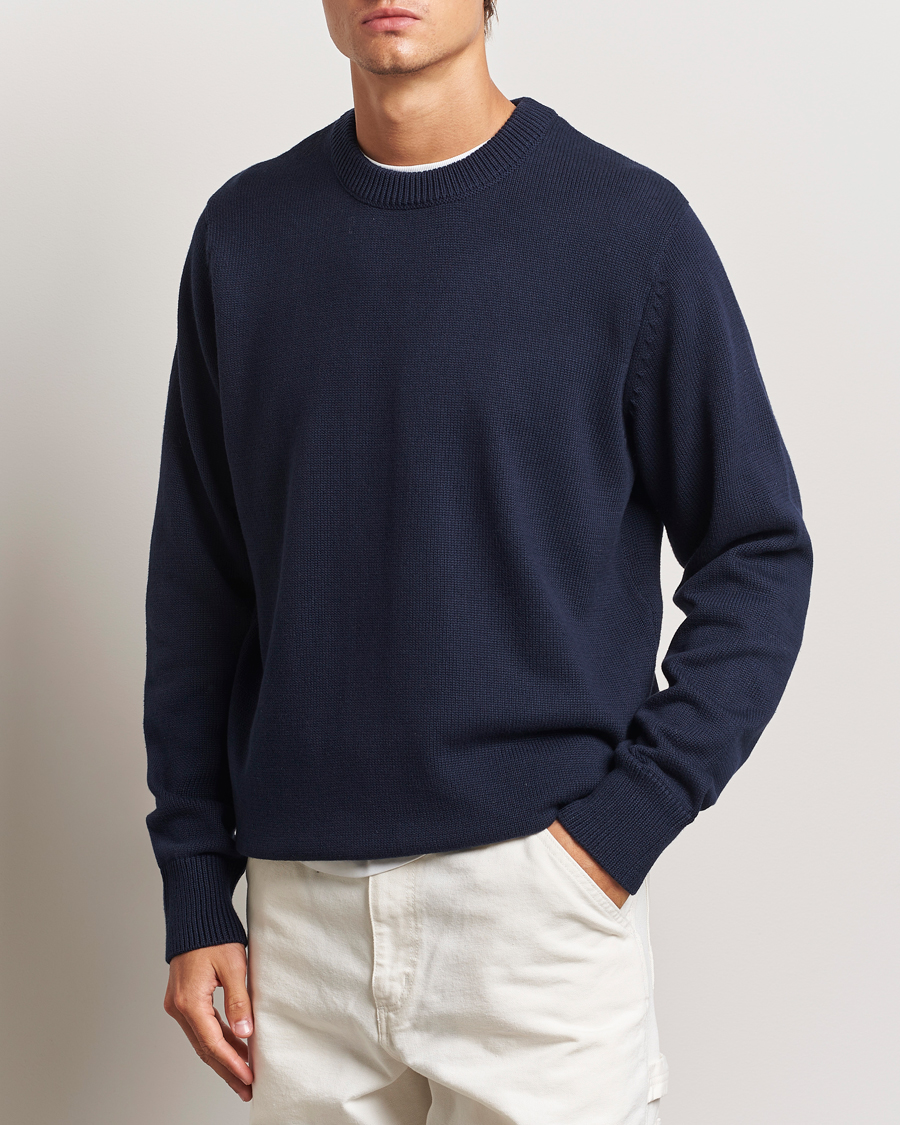 Herren | Pullover | LES DEUX | Gary Cotton Knit 2.0 Dark Navy