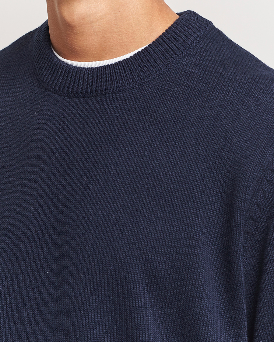 Herren | Pullover | LES DEUX | Gary Cotton Knit 2.0 Dark Navy