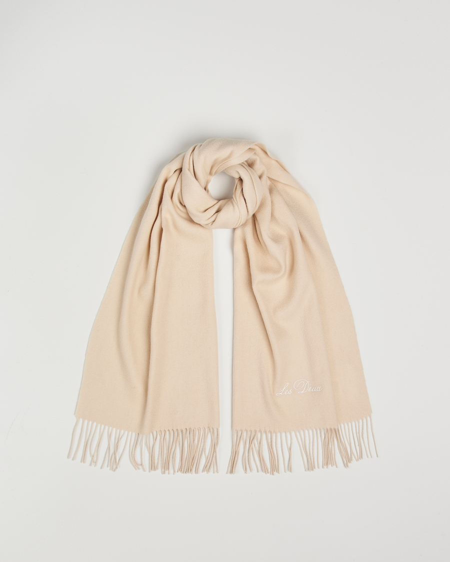 Herren | Les Deux Wayne Wool Scarf Ivory | LES DEUX | Wayne Wool Scarf Ivory
