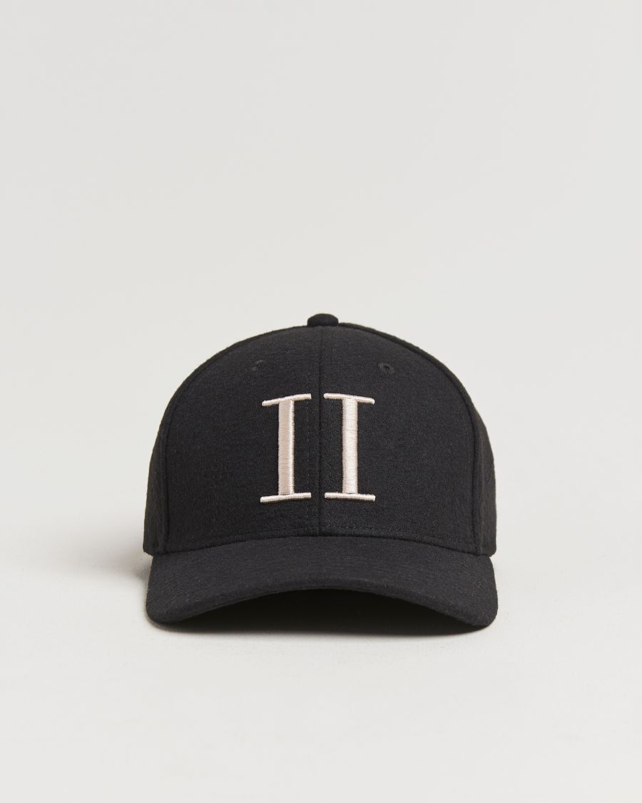 Herren | Les Deux Encore Wool Baseball Cap Black/Ivory | LES DEUX | Encore Wool Baseball Cap Black/Ivory