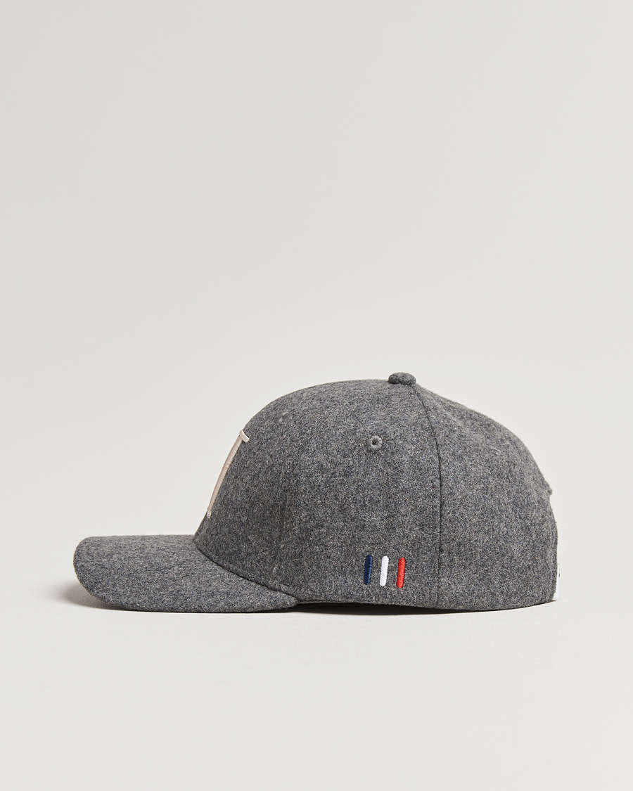 Herren | Les Deux Encore Wool Baseball Cap Light Grey Melange | LES DEUX | Encore Wool Baseball Cap Light Grey Melange