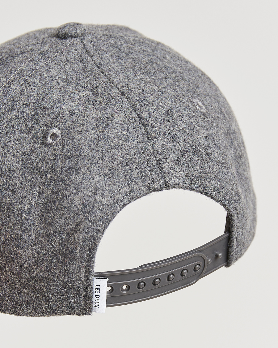Herren | Les Deux Encore Wool Baseball Cap Light Grey Melange | LES DEUX | Encore Wool Baseball Cap Light Grey Melange